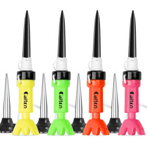 Caiton Adjustable Golf Tee – 78-88mm 360° Rotatable 4-Pack Octopus Design Stable & Durable Impact-Resistant Golf Accessory