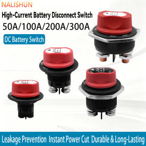 DC 12V 50A 100A 200A 300A Car Rally Battery Switch Disconnecter Power Isolator Cut Off Switch Kit For Truck Car Motorcycle Boat
