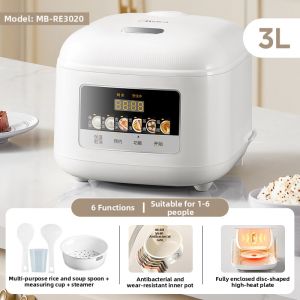 [China Plug Adapter Needed]Midea | 3-4 People Capacity Household Electric Rice Cooker 3L