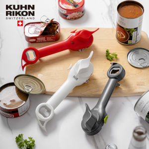 KUHN RIKON Manual Can Opener Multi-function 5-in-1 with Beer Bottle Jar Opener Labor-saving Swiss Design