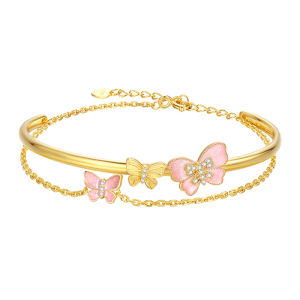 CTS S925 Silver Elegant Butterfly Bracelet CHOW TAI SENG 周大生 S0WC00001CH S1ZC0036