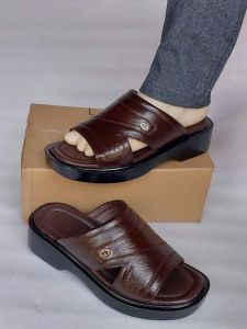 dép da bò thật trung tuổi nhẹ cao 3p .4p