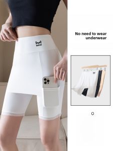 Miiow | High Waist Safety Pants Underwear Two-In-One Womens Summer Skirt Cat Person Bottoming Trousers Large Size Cover Triangle Area