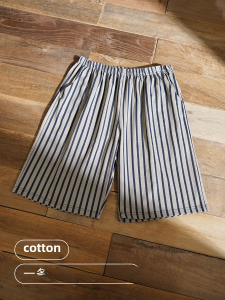 กางเกงขาสั้นผ้าฝ้ายบางลายทางสำหรับใส่อยู่บ้าน กางเกงขายาวผู้ชาย กางเกงขายาวลำลอง กางเกงขายาวผ้าฝ้ายแท้ กางเกงขายาวสำหรับใส่อยู่บ้าน