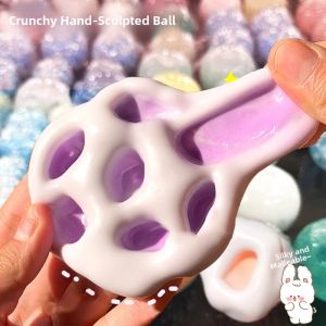 Childrens Stress Relief Toy Girl New Year Gift Ice Skin Glutinous Rice Ball Handmade Ball Malleable Decompression Ball