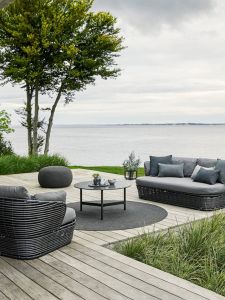 Weather-Resistant Outdoor Lounger Rattan