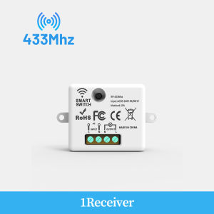 Wireless Switch RF433 Module Remote Control Light Switch 1/2/3 Gang Wall Switch for Light Bulb Chandelier 10A 110V 220V
