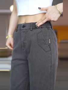 Winter Casual Jeans Mens Straight Leg Business New Elastic Lenzing Denim Long Pants Men Autumn Winter Fleece Thickened Wear Resistant