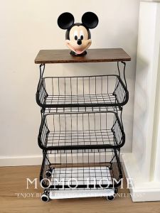 Giá Để Đồ Hình Chuột Mickey Có Thể Di Chuyển Nhiều Lớp Để Đựng Trái Cây Và Đồ Ăn Nhẹ Trong Nhà Bếp Và Phòng Khách