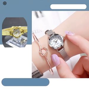 Watchyou Jam Tangan Wanita A0086 Small Quartz Small Disc Ladies Slim Band Fashion Watch
