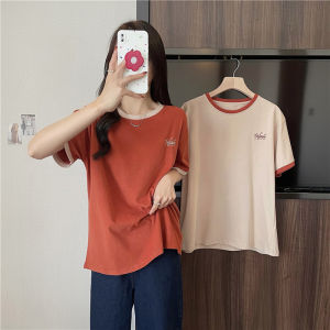 COD✅[Philippines stock]American Style T-shirt Vintage Short Sleeve Summer Women S Loose Korean Style Slimming Half Sleeve Japanese Style Ancient Korean Style Chic Top