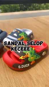 Sandal Selop Karet Anak Laki Laki 1 2 4 3 5 6 7 8 9 10 Tahun Karakter Dino Terbaru Kekinian RDX-Z3