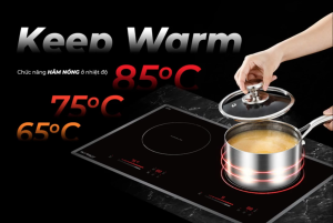 Bếp từ đôi thông minh Eurosun EU T706Max mặt kính Euro Platinum Malaysia hiện đại sang trọng