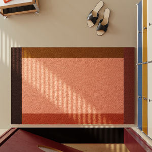 Marseilles Apartment Simple Style Pure Color Versatile Door Mat Indoor Outdoor Silk Circle Dust Removal Sand Scraper Floor Mat