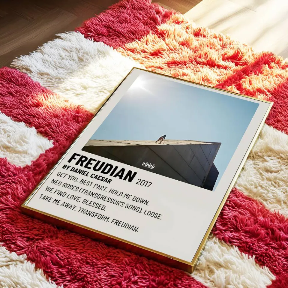 D-Daniel Caesar Music Album Poster Self-adhesive Art Room Entrance