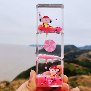 Creative Desktop Decorative Oil Drop Sand Timer Childrens Birthday Gift Stress Relief Liquid Timer Cute Healing Design Toy