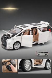 Oversized Metal Alphard Van Toy Car