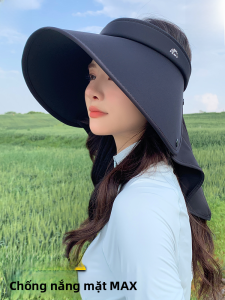 MiiOW | Mũ lưỡi trai chống nắng mùa hè mới Catman 2025 cho nữ mũ đi xe đạp thoáng khí mũ che nắng cỡ lớn chống tia UV
