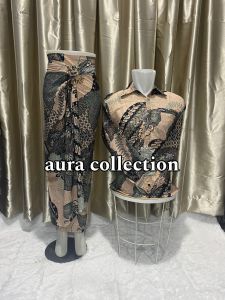 cauple batik kemeja panjang mid rok lilit batik free ring gasper