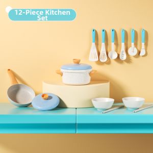 HONGYUANSHENG | Kids Large Play Kitchen Toy Set Cutting Food