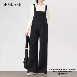 Mom Jane | Pregnant Bib Overalls Loose Culottes