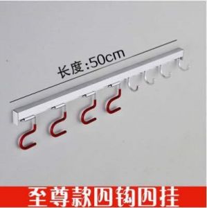 Aluminum Alloy Wall Mounted Storage Rack Garden Tool Organizer No Drilling Required Broom Hose Sponge Kitchen Bathroom Garage