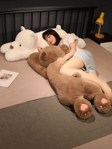 Large Size Plush Bear Pillow Sofa Leg Clamp Toy Soft PP Cotton Filled Cuddly Toy for Girls to Sleep with Ideal Cushion Gift