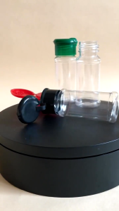 10Pcs Clear Plastic Seasoning Jars Salt Pepper Shaker Bottles BBQ Barbecue Seasoning Organizer Jars Portable Seasoning Shaker Bottle Kitchen Spices Storage Jars