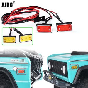 1 Pair Turn Signal 1/10 1/8 Rc Crawler Car For Trx4 D90 D110 Rc4wd Scx10 90046 Rr10 90053 Yikong Rgt Axial Width Lamp