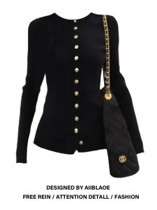 Áo Len Dệt Kim Dài Tay Cổ Tròn Ôm Vừa Vặn Mùa Thu Cho Nữ Áo Lót Màu Trơn Chất Liệu Khác Dáng Rộng Không Có Thương Hiệu