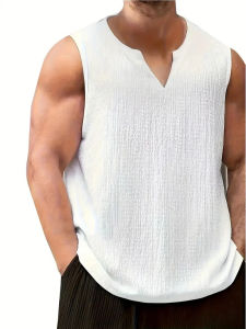 Áo Vest Thể Thao Nam Cổ Chữ V Mùa Hè Áo Khoác Nhẹ Màu Trơn Quần Áo Công Sở Thời Trang Thường Ngày