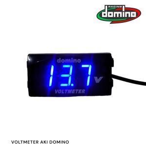 VOLT METER AKI DOMINO VOLTMETER AKI DOMINO BIRU - MERAH UNIVERSAL