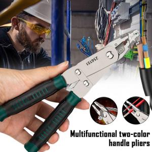 Multi Functional Wire Stripping Pliers With Dual-purpose Deformation Pliers Flat-nose Pliers Free Switching Of Cutting Wires
