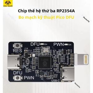 Bo Mạch Kỹ Thuật Pico DFU Thế Hệ Thứ 3 OSS RP2354A - Khởi Động Lại DFU PWN Một Chạm Cho iPhone XR-11 iPad iOS - Bộ Dụng Cụ Sửa Chữa Bo Mạch Chủ