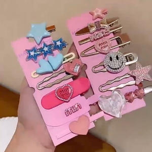 Set Jepit Rambut Wanita Y2K Hairclip Cute Aksesoris Jepitan Poni Wanita Korean Fashion Style