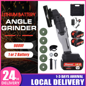 Angle Grinder Portable Cordless Angle Grinder Li-Ion Battery Brushless Angle Grinder With Handle Extension For Grind Cut Polish Angle Grinder Set