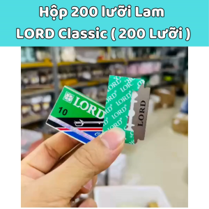Hộp 200 Lưỡi Lam Dao Cạo Râu LORD  Siêu Bén Hàng Chính Hãng.