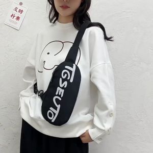 (w75) กระเป๋าสะพายข้าง แนววัยรุ่นเท่ๆ สกรีนTGSEUTO น้ำหนักเบา redspeed