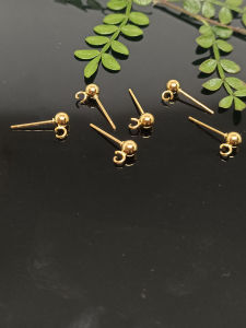 จี้หูสีทอง DIY อะไหล่เครื่องประดับ โลหะผสมไททาเนียมและステนเลส ลูกปัด ห่วง จี้หู ต่างหู อุปกรณ์เครื่องประดับแฟชั่นใหม่