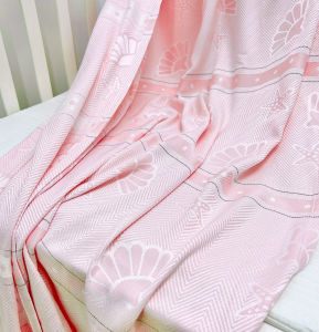 Baby Bamboo Fiber Ice Silk Blanket Cool Sensation Summer Cover for Children And Adults Kindergarten Suitable Lightweight Blanket