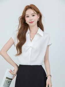 YAOMUHUA | Elegant French V-Neck Button Satin Shirt