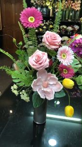 ไม่ซ้ำ แจกดอกไม้ประดิษฐ์โทนสีชมพู รุ่นดอกไม้ปลอมตกแต่งบ้าน