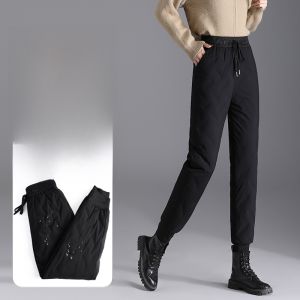 DTHN | White Duck Down Water-resistant Thicken Warmth Pants
