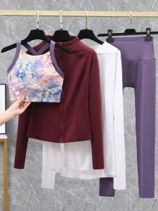 2025 New Sport Yoga Shockproof Quick Dry Set Women's National Style Print One Piece