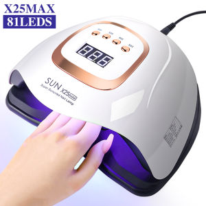 Professional 81 LED UV Nail Lamp with 4 Timers and Sensor Nail Lamp for Quick Curing UV Gel Nail Polish Nail Dryer Salon Tools