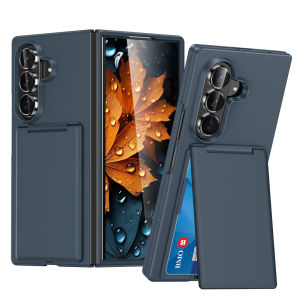 Luxury Flip Card Holder Wallet Phone Case for Samsung Galaxy Z Fold 8 Ultra ZFOLD 7 6 5 Shockproof Bumper PC Protection Cover