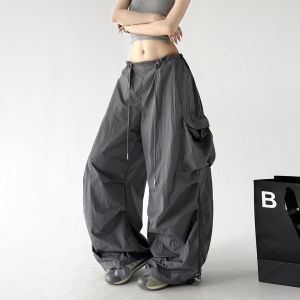 MUYUZI | Summer New Style Hiking Sporty Pants Women Loose Wide Leg Straight Trousers