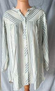 Kemeja Blouse bordir motif rompi ld 110 bahan rayon premium