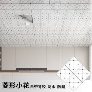 Modern Minimalist Waterproof Self-Adhesive Ceiling Sticker Decorative Roof Patch Bathroom Kitchen Bedroom Wall Art PVC Flat