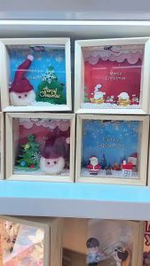 Hộp Đèn Gỗ Giáng Sinh Phát Sáng Đèn Trang Trí Decor Quà Tặng Giáng Sinh Noel Merry Christmas